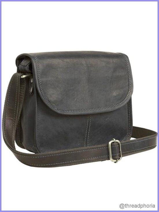 Handbags - Genuine Leather Small Crossbody Purse for Women Boho Saddle Bag Adjustable Strap